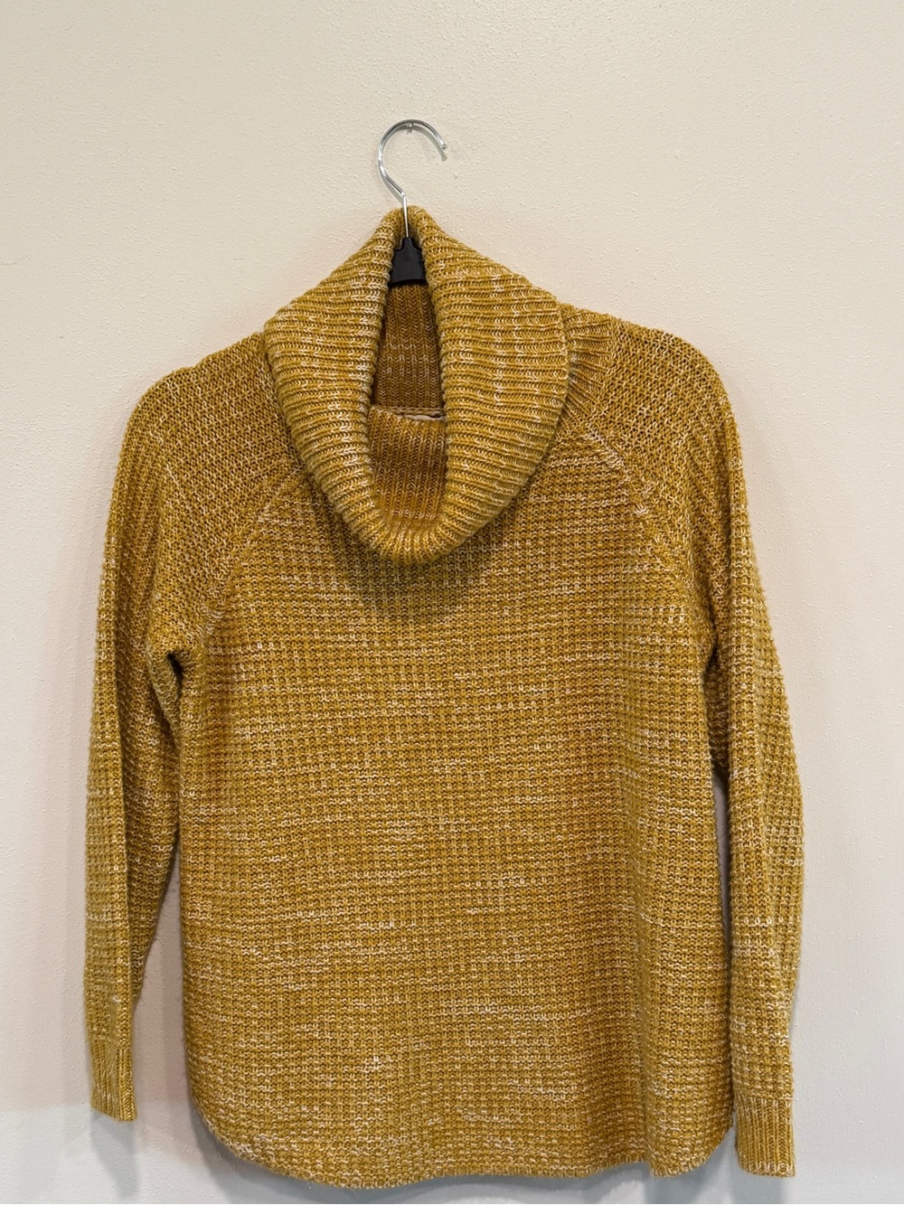 It’s Our Time Mustard Cozy Cowl Neck Sweater Size M